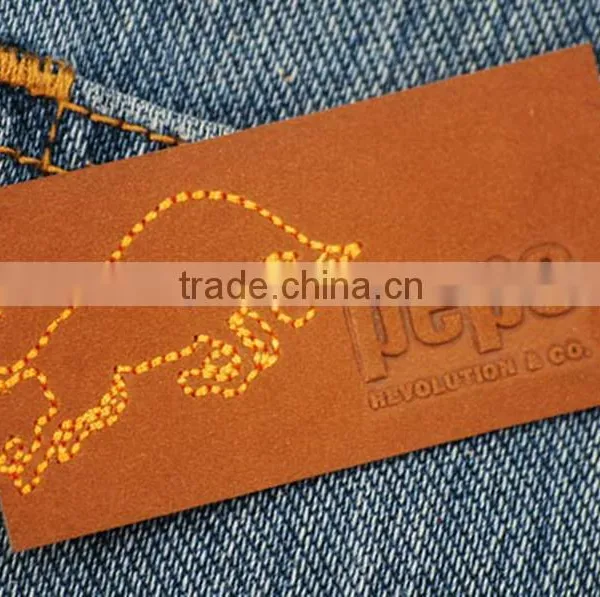 New Wholesale Super Quality Custom Made Embossed Leather Patches photo-2