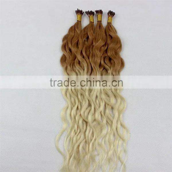 Ombre Keartin Curly Silk Strand Hair Extensions Supplier's Choice photo-2