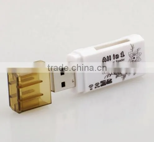 All in 1 / Multi in 1 Card Slots External USB 2.0 TF/ MS/M2/SD/Memory Card Reader Driver photo-3