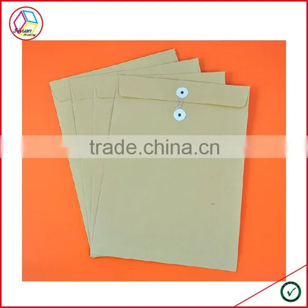 High Quality String And Button Envelopes