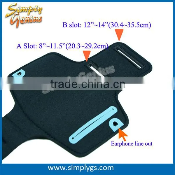 (Top) 5.5 Inch Mobile Phones Running Sports Armband, Neoprene Armband for Sale, Logo Printed Armband photo-4