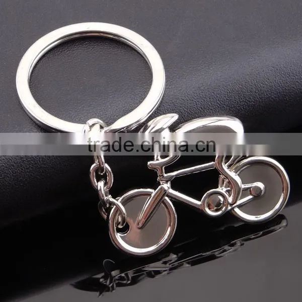 Personalized Mountain Bicycle Metal Keychain
