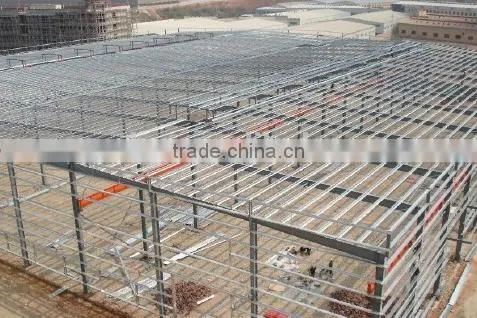 Earthquake-proof Steel Structure Prefabricated Warehouse, Steel Frame Warehouse With Low Price