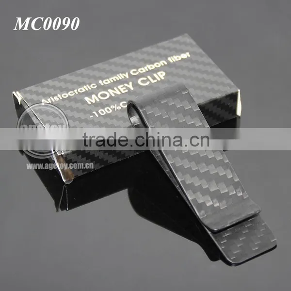 Box Packing High-grade Aristocratic Family 100% Real Matt Color Carbon Fiber Money Clip Wallet photo-6