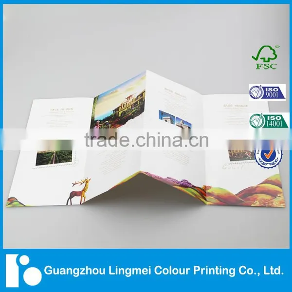 Qulaity Customized Advertising Brochure Printing With Foil Stamping photo-4