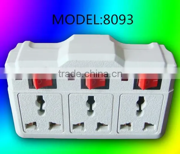 3 Way Adapter Plug Multi Outlet Single-Tap Wall Tap Electrical Socket Quality Choice photo-3