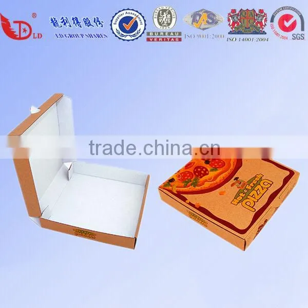 Cheaper Hand-Made Recycle E- Flute Paper Corrugated Pizza Boxes Manufacturer, Carton Pizza Delivery Box for Supplier's Choice photo-4