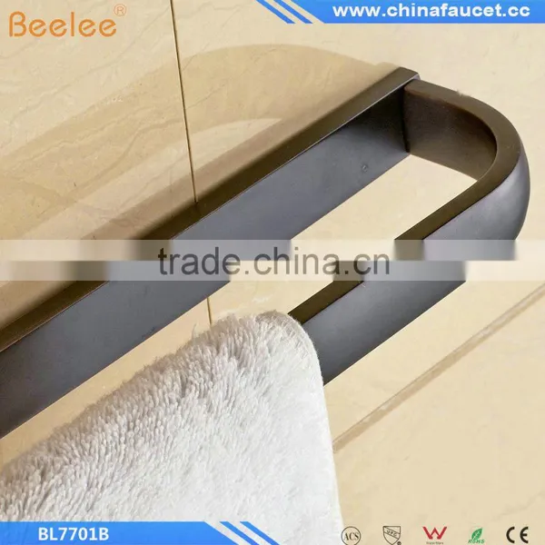 Copper Black Towel Rack Single Pole Towel Bar Bathroom Towel Hanging Bathroom Accessories photo-5