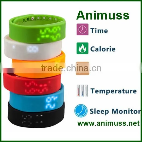 Real-time OLED Waterproof Activity Tracker Pedometer W2 Sleep Smart Health WRISTBAND