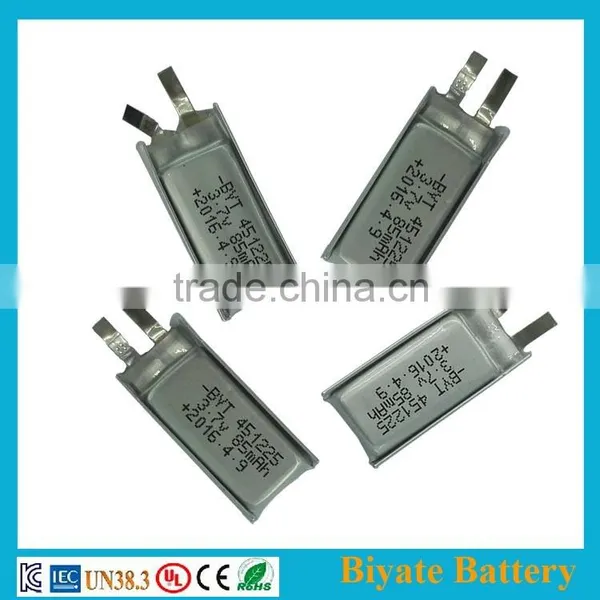 451225 3.7v Rechargaeble 85mah Li-polymer Small Lipo Battery photo-5