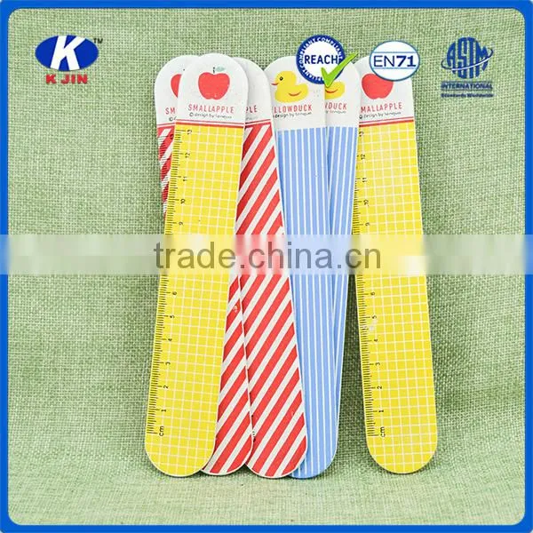 2016 Manufacturer Custom Color Grid Wooden Ruler at 13cm photo-2