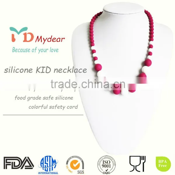 Silicone Beads for Teething Silicone Baby Teether Necklace Teether photo-2