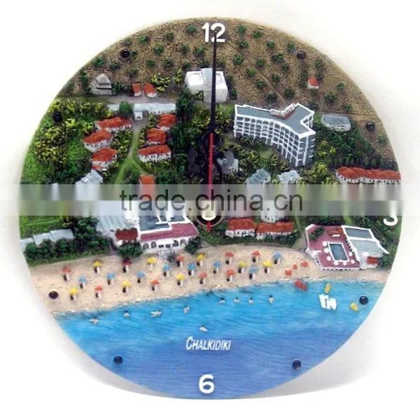 polyresin plate clock craft