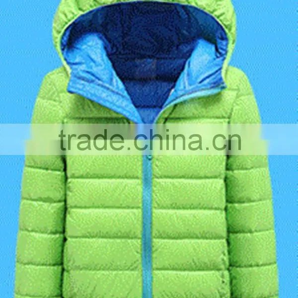 2016 New Design Boys Duck Down Hooded Winter Jacket