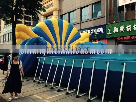 Gaint Outdoor Inflatable Floating Obstacle With Frame Pool photo-3