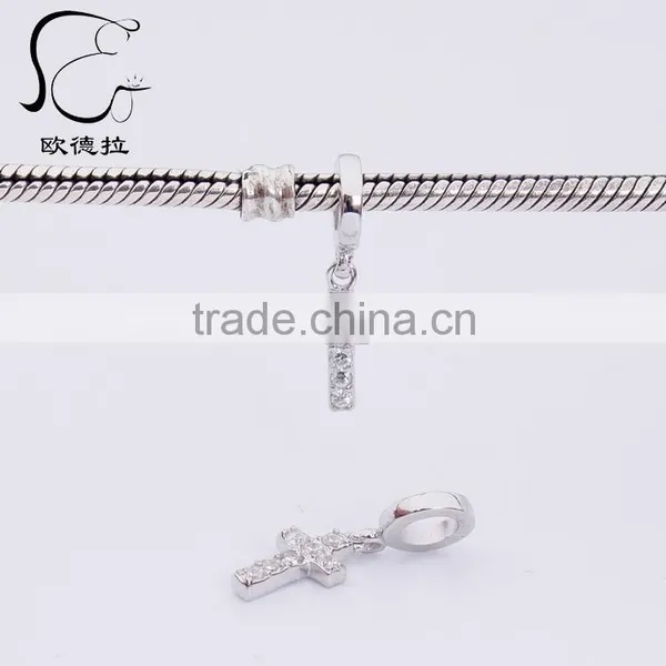 925 Silver Radian Cross Charm Pendant Jewelry photo-4