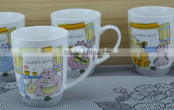 11OZ Mr Dog Decal Print Coffee Cups, Shiny Surface New Bone China Mug, KL5004-10302 photo-2