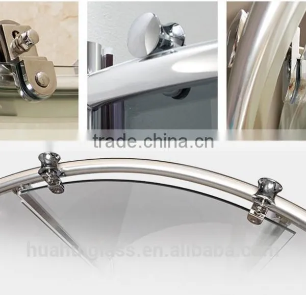 90*90 100*100 Framed Sliding Glass Arc Shower Screens photo-3