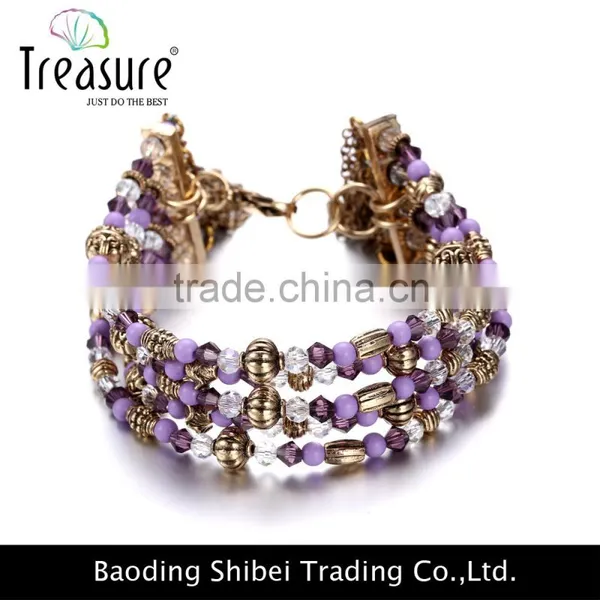 Fashion Jewelry Hot Selling Multi-layer Simple and Elegant Zinc Alloy Fashion Jewelry Bracelets photo-6