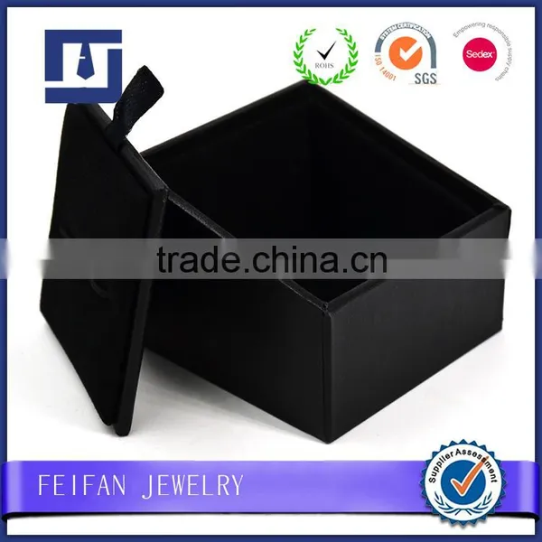 New Product Wholesale Customized Leather Cufflinks Box, Jewelry Box photo-4