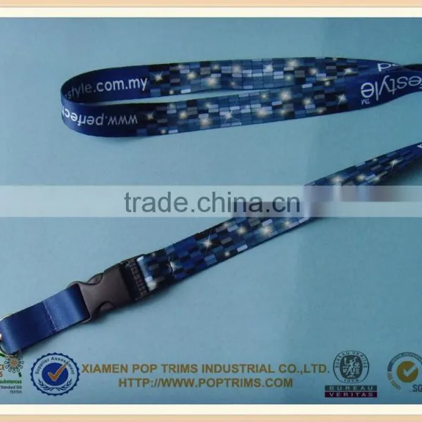Custom Heat Transfer Printed Sublimation Lanyard With Low MOQ photo-2