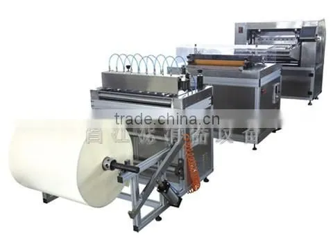 Full-auto Knife Paper Pleating Production Line CJCZ55-600N