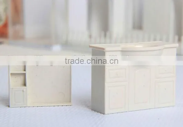 Toilet Bathroom Building Materails, Model Toilet Furniture, Architectural Plastic Model Bathtub for Scale 1/20 Quality Choice photo-3