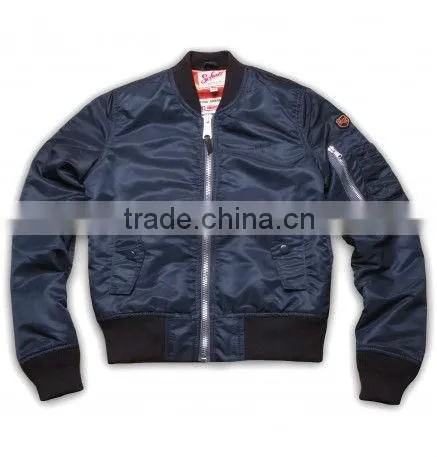 Black Satin Bomber Jackets