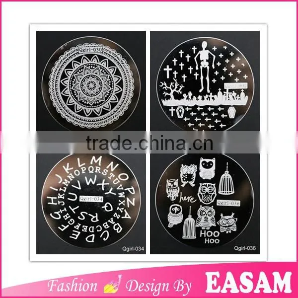 Easam Qgirl Series Manicure Printing Plate,Qgirl Nail Art Stamping Plate