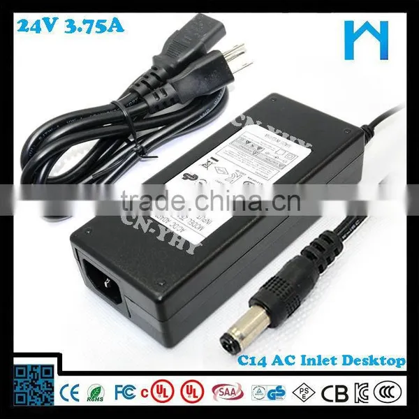 Low Price for 3d Printer Ac/dc 24V 3.75a Switching Power Adapter photo-6