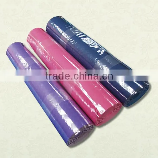 Custom Made Anti Slip PU Leather Top Nature Fiber Rubber Yoga Mat photo-6