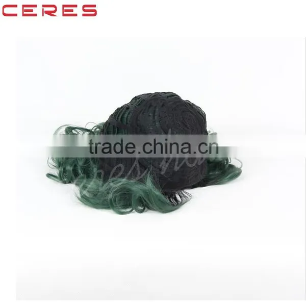 R1B/FG04 Ombre Color Wig Japanese KK Fiber High Temperature Flame Retardant Synthetic Curly Wig photo-5