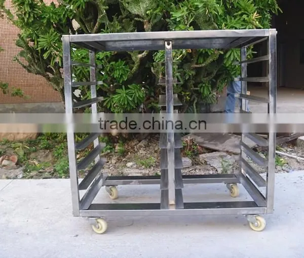 8 Trays 16 Pans Stainless Steel Food Trolley photo-5