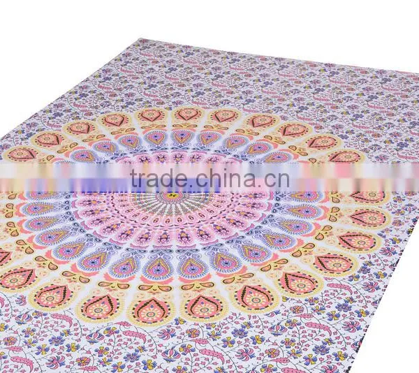 Indian Mandala Round Tapestry Wall Decor Throw Table Cover 100% Cotton Bedspread Indian Jaipur Manufacturer & Wholesaler photo-3