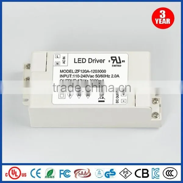 LED Driver Supply 36W Constant Current Driver 12v 3a for Led Light Lamp