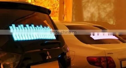 Electroluminescent Illuminated Car Equalizer 4D Car Carbon Fiber Vinyl Film El Flashing Car Sticker for Dacing photo-2