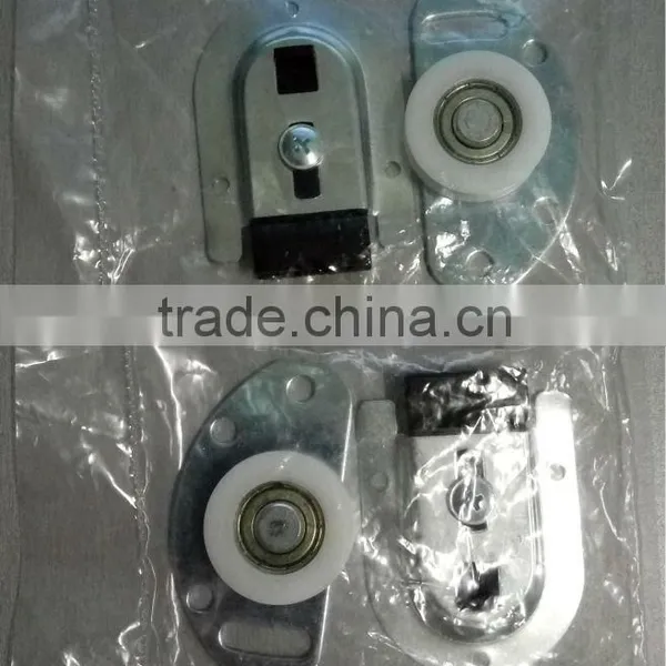 2 Set Wardrobe Component Steel Plate Concave Wheel Sliding Door Roller photo-4