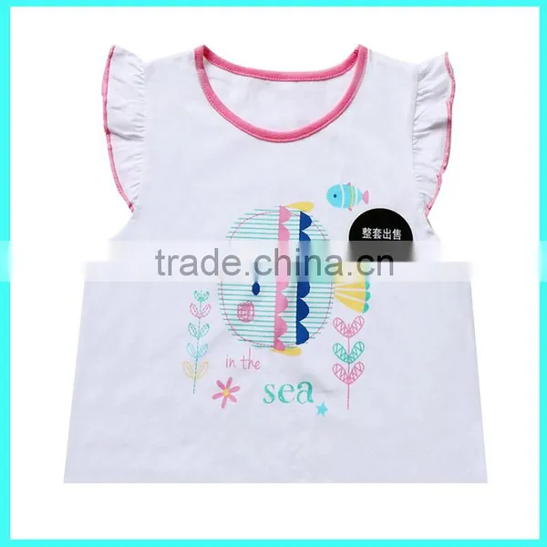 Wholesale High Quality Soft Summer 2pcs 100 Cotton Baby Clothing for Girls photo-4