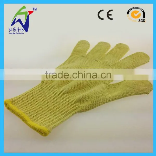 Yellow Aramid Cut Proof Gloves Level 5 photo-2