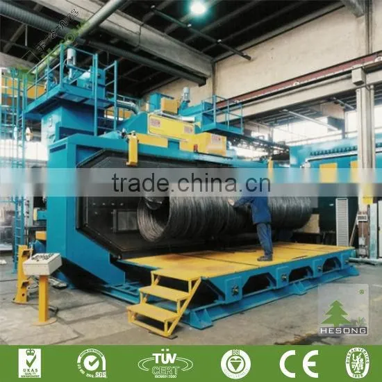 Coiled Wire Shot Blasting Machine / Steel Wire Descaling Machine photo-6
