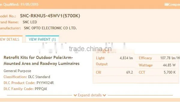 Factory Design 45w Die-casting Aluminum Led Retrofit Kit With UL DLC List for Parking Lot Lighting photo-3
