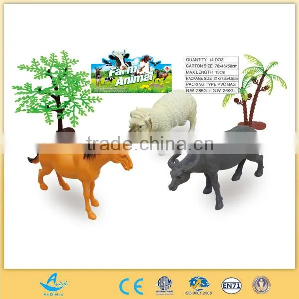 Cute Animal Toys Plastic Toy Horse Farm Set Animal Set photo-4