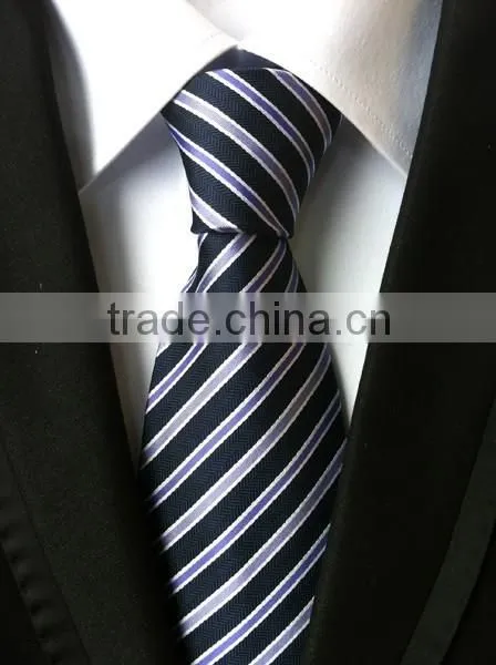 960 Needle Small Stripes Men's Fashion Polyster Neckties photo-3