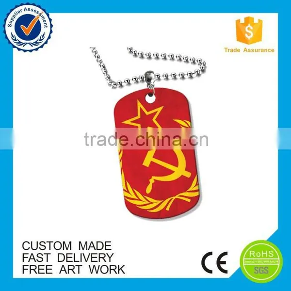 Cheap Country Flag Souvenir Stainless Iron Metal Printed Custom Military Dog Tag photo-6