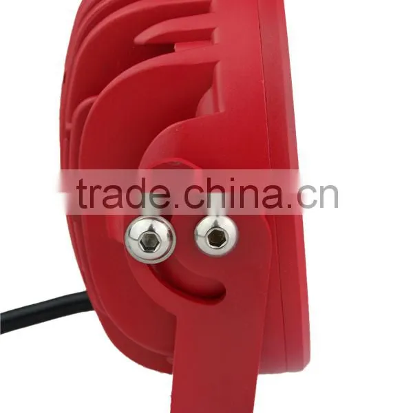 Lowest Price 70W SQ RED LED Work Light Voltage 12/24V Spot Flood Beam Led Worklight for Offroad Suv Cars photo-5