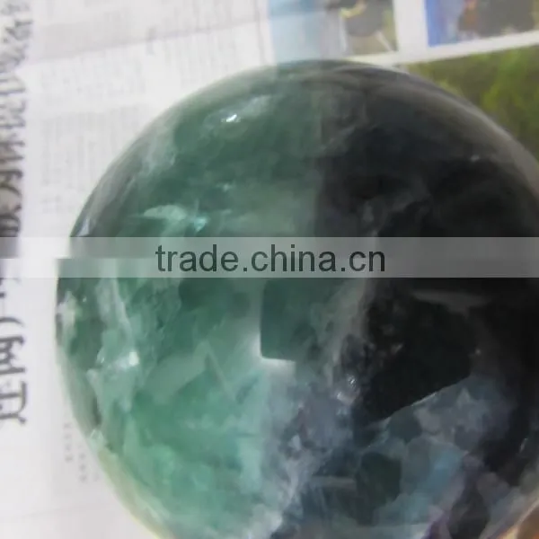 Promoted Customed Hone Decor Natural Fluorite Crystal Ball photo-2
