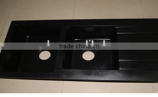 Black Acrylic Solid Surface Kitchen Sink, ,artificial Stone Sink,wash Basin photo-5