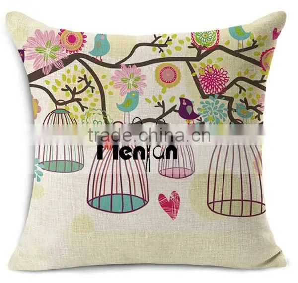 Wholesale Custom Printed Cotton&linen Sofa Air Cushion Car Seat photo-5