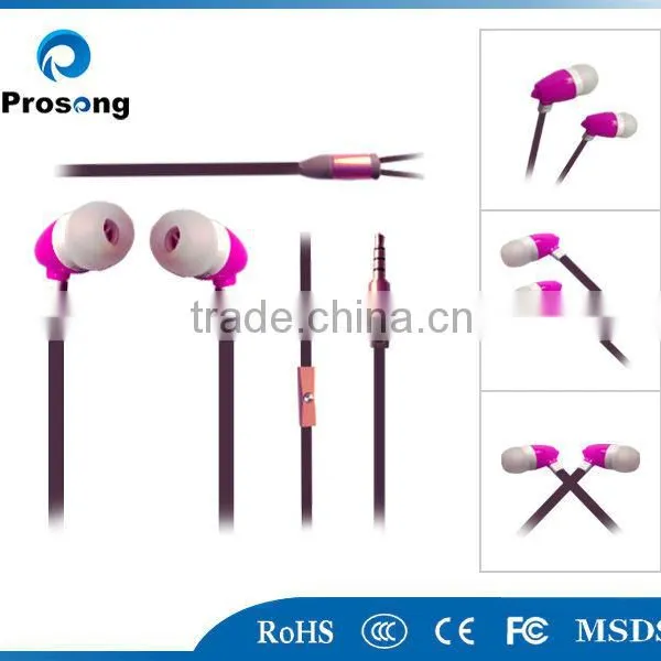 2014 New Arrival Good Quality Earphone Plastic Earphone With Mic photo-3