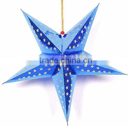 Hot Selling Star Shaped Led Paper Lantern Light photo-5